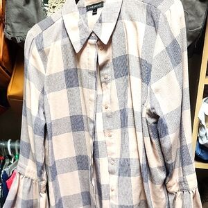 Womens Dress Casual Button Down Shirt